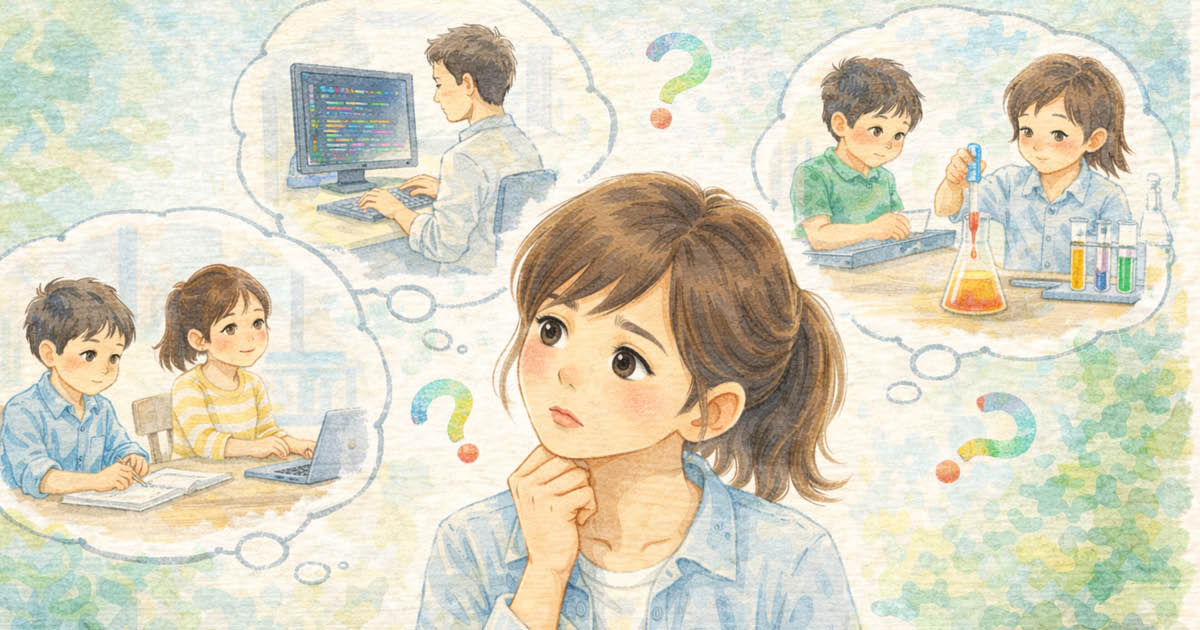 「どんな習い事が子供にとっていいのか」なと悩む母親